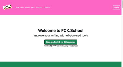 FCK.School - AI Writing Tools for Academic Success preview